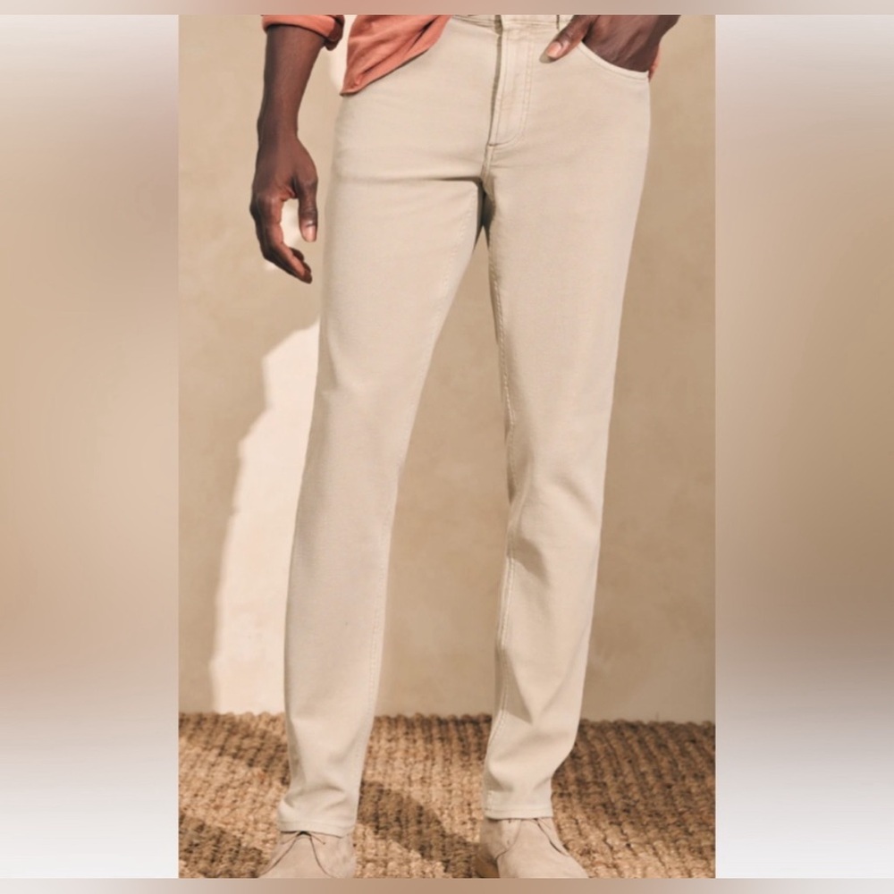 FAHERTY Stretch Terry 5-Pocket Pant Sz 29